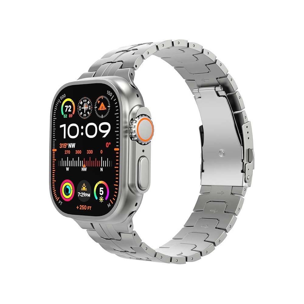 SChitec Watch Ultra 2 Amoled Ekran WaterProof 3 Kordonlu Akıllı Saat 1Gb Hafıza Titanyum Gümüş Teko2