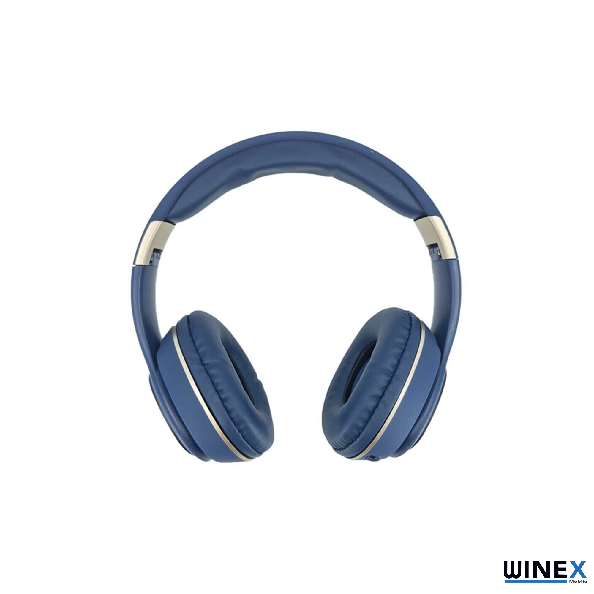 Winex YK Led Kulak Üstü Mikrfonlu Bluetooth 5.0 Kablosuz Kulaklık Mavi