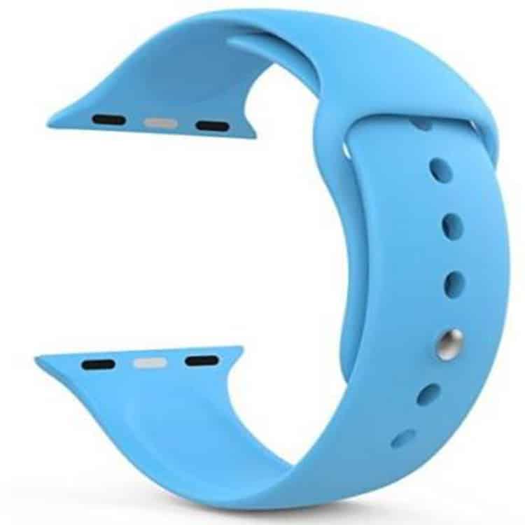 Winex 42-49mm Yeni Nesil Apple Uyumlu Akıllı Saat Kordonu Silikon Açık Mavi 