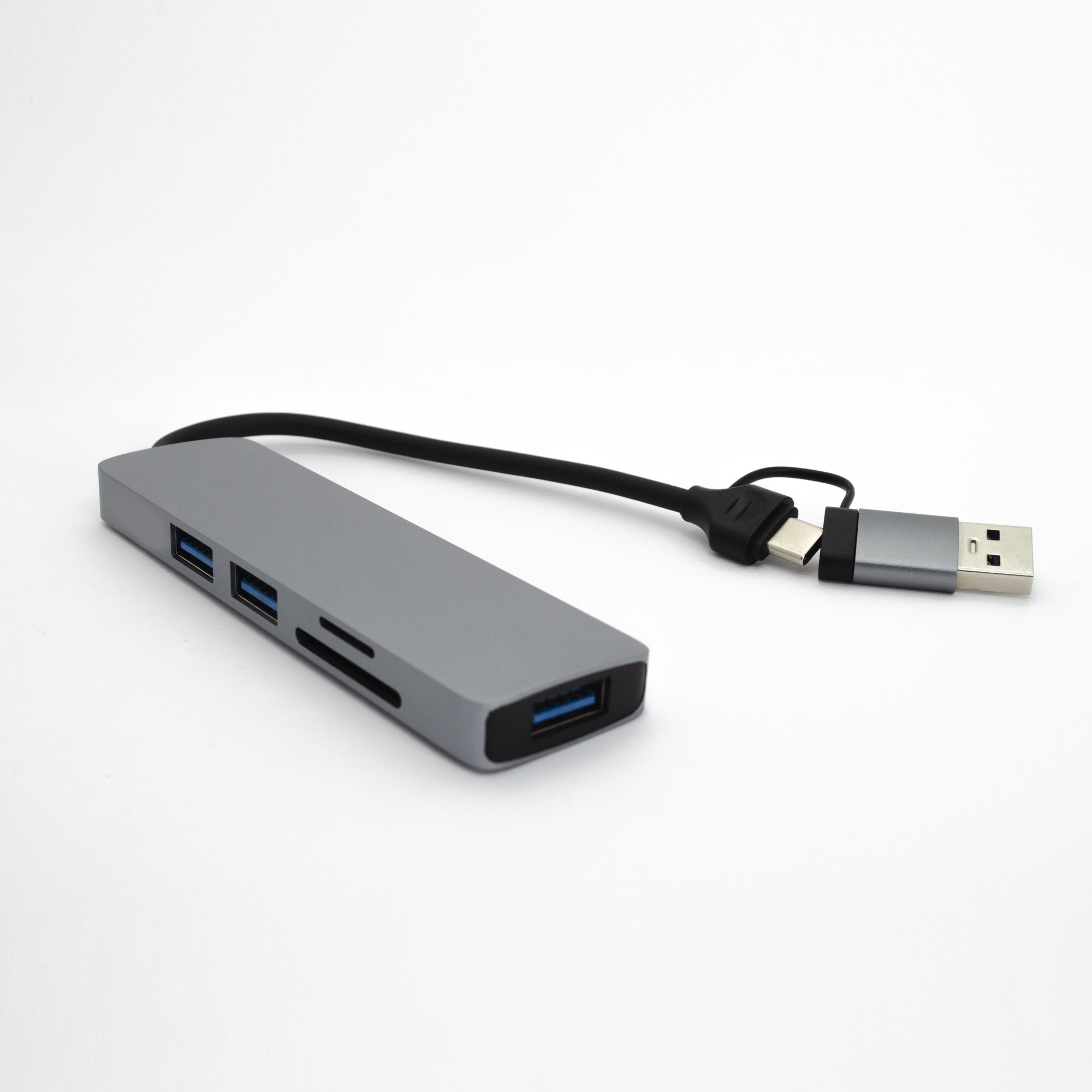 Winex 5in1 UsbA ve Type-C to 3x USB3.0, TF, SD, Type-C Çoklayıcı Hub Adaptör HC13FL