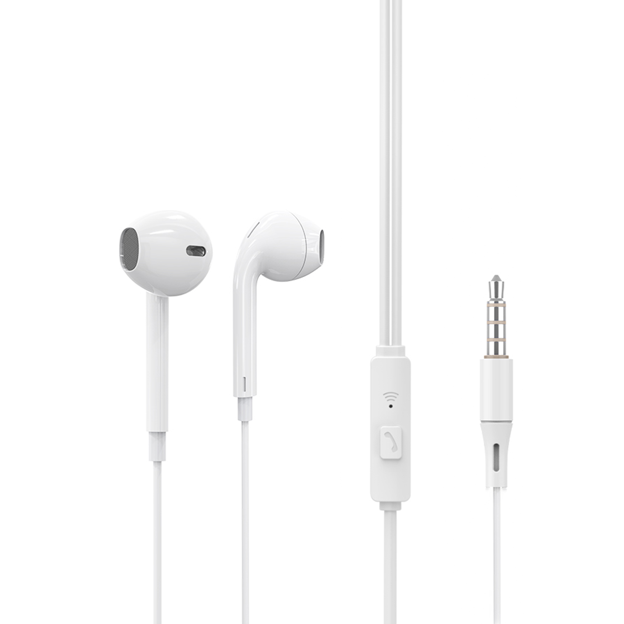 DVIP X7M 3.5MM Jack Girişli Mikrofonlu Kablolu Kulaklık Beyaz