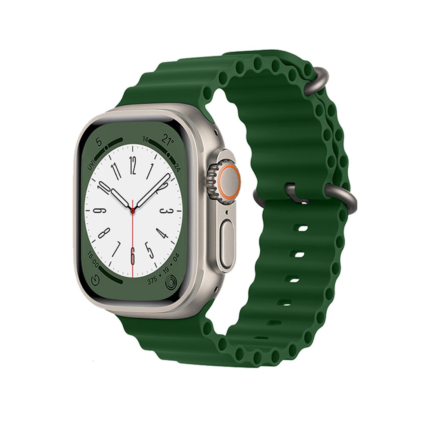 Winex Watch HK9 Ultra 2 Amoled Ekran Android İos HarmonyOs Uyumlu Akıllı Saat Yeşil