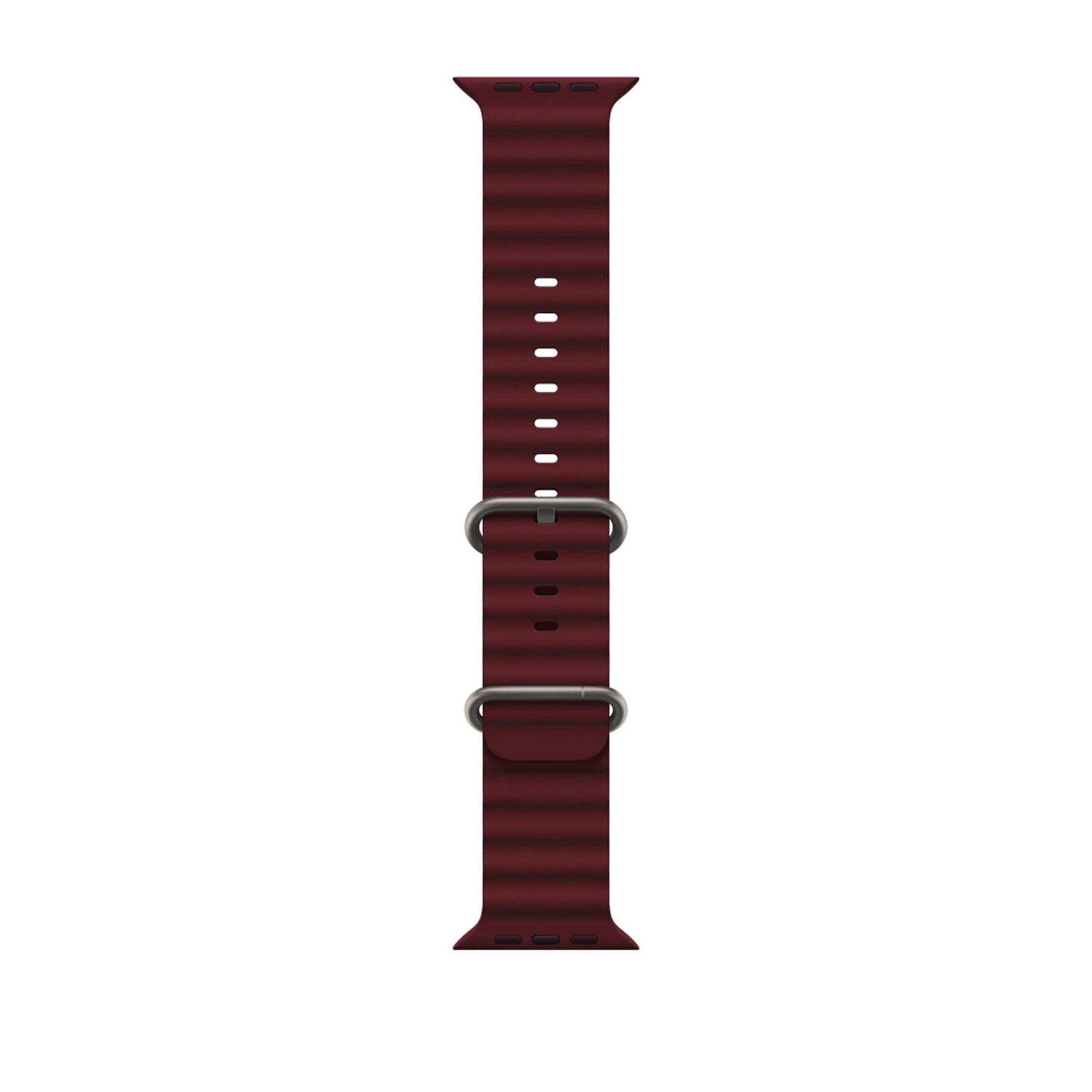 Winex 42-49mm Yeni Nesil Apple Uyumlu Akıllı Saat Kordonu Silikon Bordo