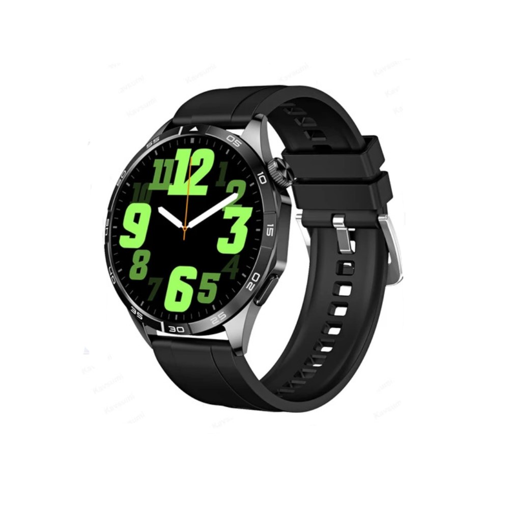 ScHitec Watch Amoled Ekran Android İos HarmonyOs Uyumlu 3 Kordonlu Akıllı Saat Siyah