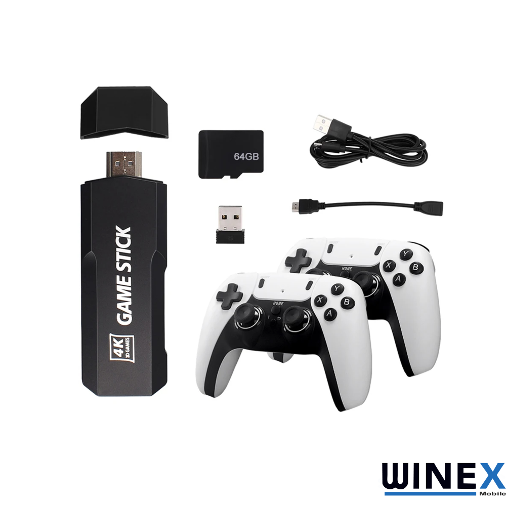 Winex Arcade 4KHD Emuelec Retro Game Stick 90 lı Yıllar Oyun Makinası Oyunları 20600 Oyunlu Konsol M8PRO