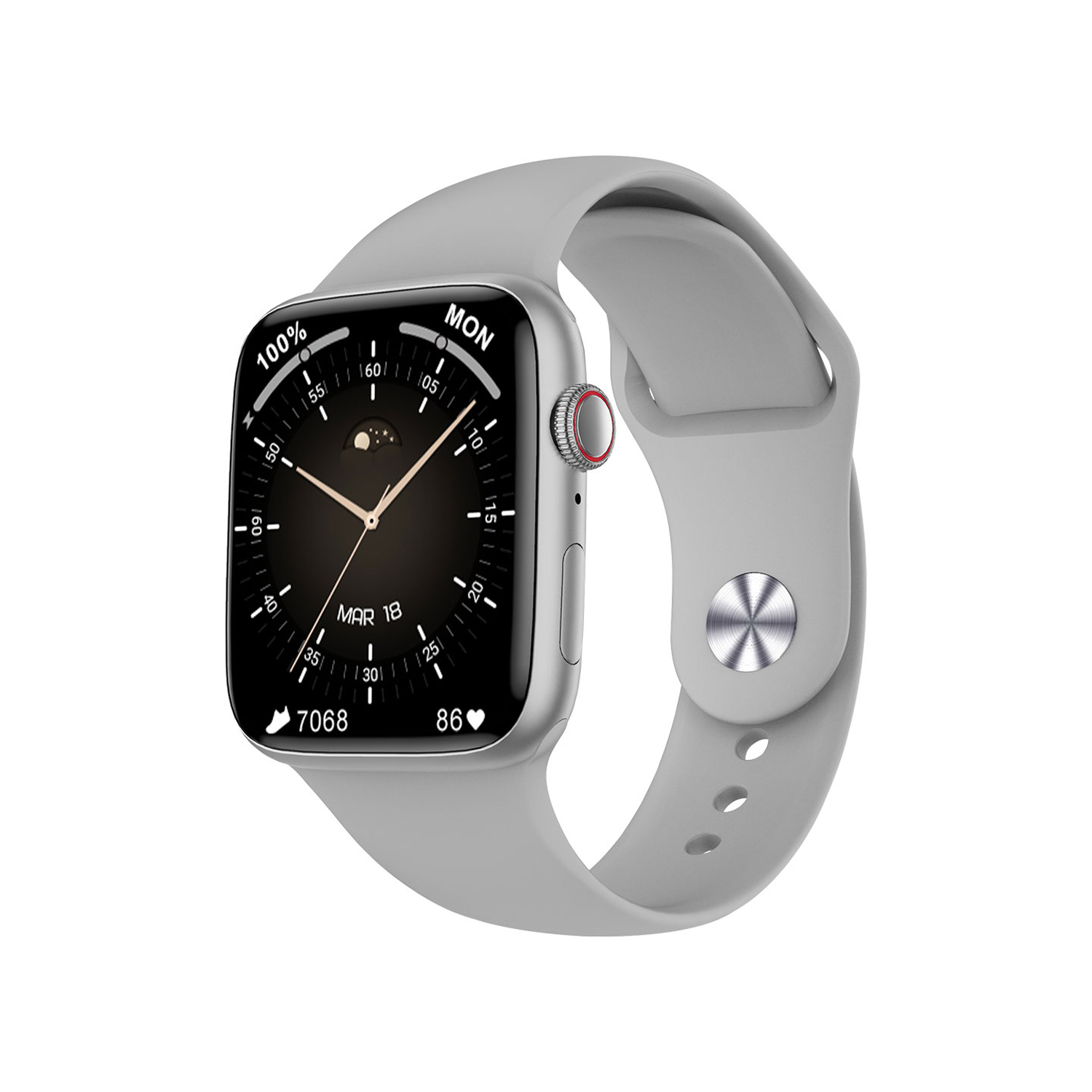 Winex Watch 8 Series FullSecreen Android İos Uyumlu Akıllı Saat Gümüş